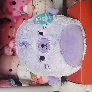Squishmallows Ellwn Purple Seal Fuzzamallow 12"